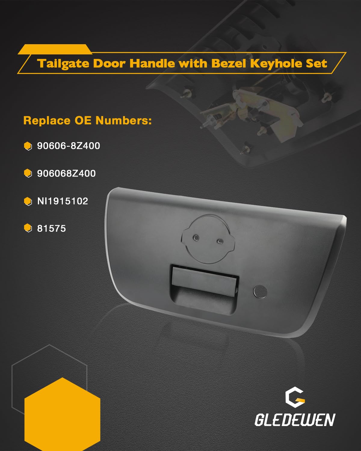 Amazon.com: Exterior Tailgate Latch Handle, Compatible with 2001